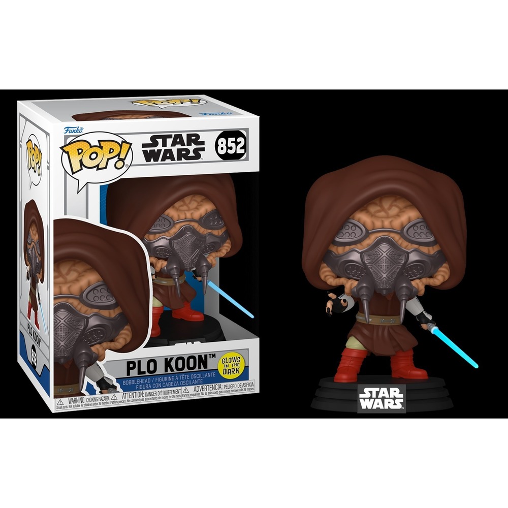Funko Pop Plo Koon #852 Glow in the Dark Star Wars Jedi Bobble-Head Vinyl